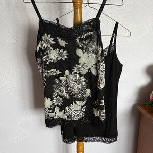 Black and Black and White Camisoles